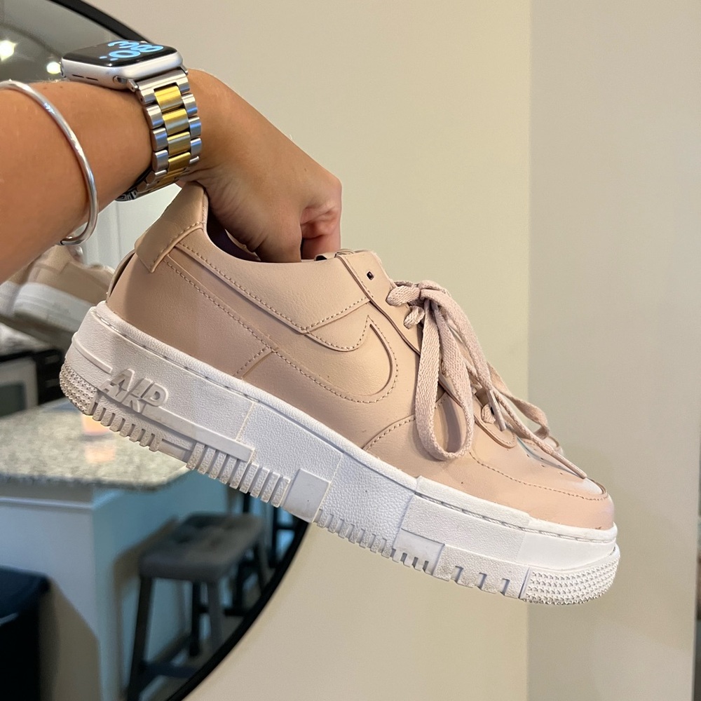 Nike Women's Air Force 1 Pixel Pink Sneakers